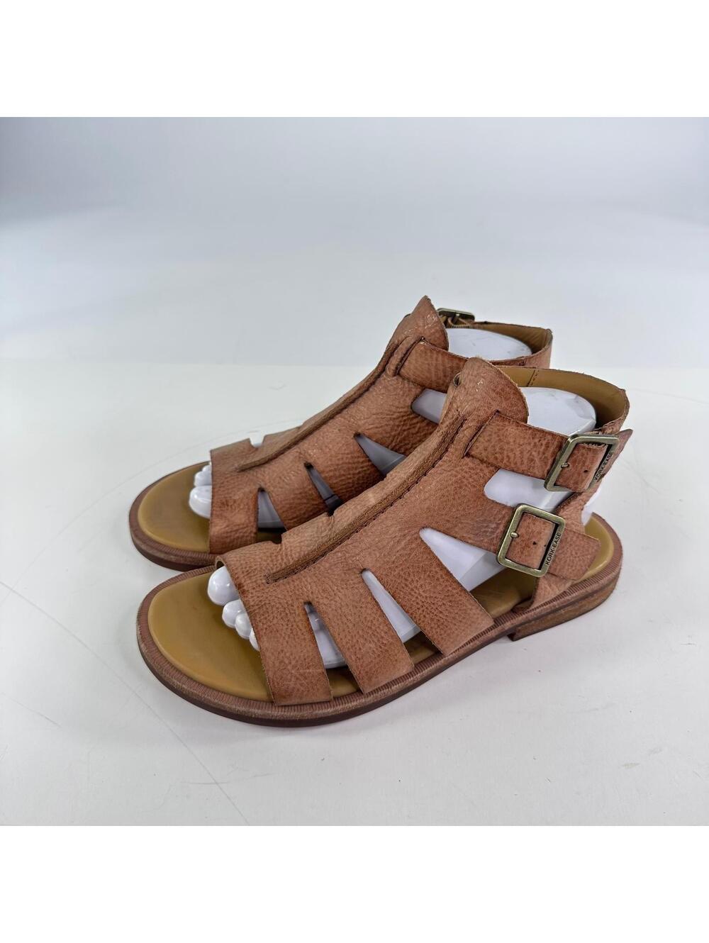 Kork-Ease Baltea Gladiator Leather Booties US 8 M Brown Flat Sandals - Picture 4 of 13
